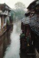 中国の水郷の波紋風景